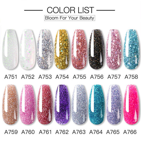 15g Color PolyGel Finger Extension Glitter Poly gel Nail Gel-图0