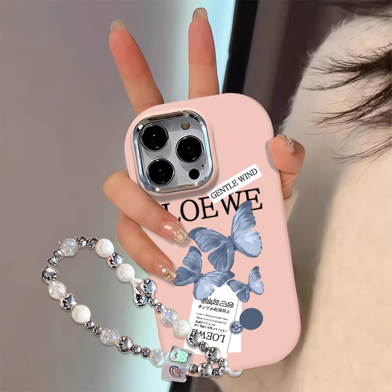 ins蝴蝶手机壳适用于oppo k11x纯色外壳opopreno5k欧美小众findx7ultra保护套0ppo a59s个性a9x高颜值少女k12