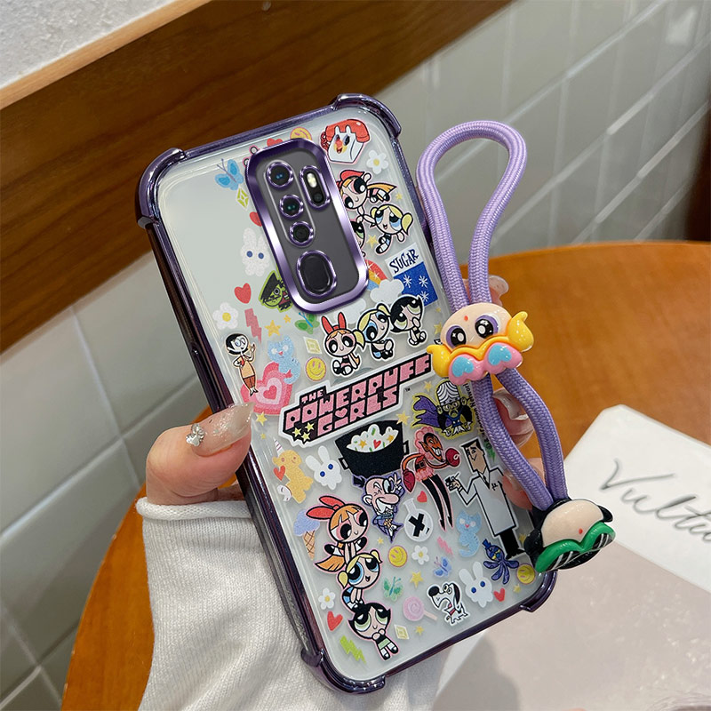 电镀气囊适用OPPOA11手机壳四角防摔壳A11s/透明软胶A11x彩绘卡通动漫软壳 - 图2