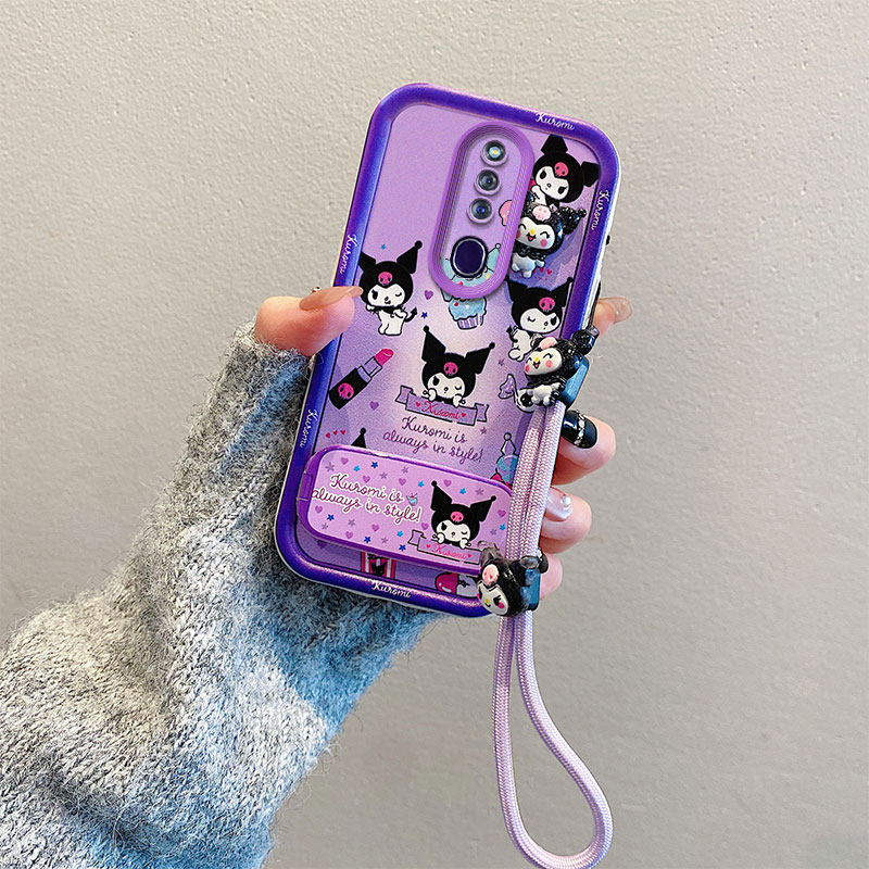 卡通可爱适用oppoF11pro手机壳opop F11Pr0潮流0pp0f11pro立体公仔f11pr0手绳镜子支架少女保护套磨砂防摔潮,淘宝优惠券,粉丝福利购,淘宝优惠卷