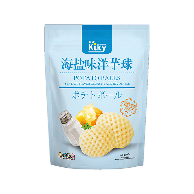 奇奇kiky洋芋球马铃薯片球90g*3包 普瑞西食品膨化食品