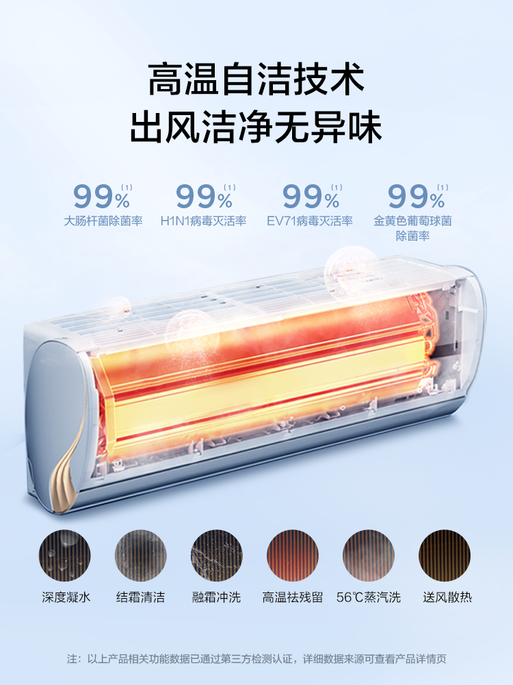 美的新一级变频家用金冷静星空调 美的安泰宏业空调