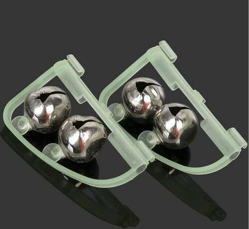 钓鱼铃铛夜光塑料夹双铃铁夹船钓夜钓海竿矶竿报警器海钓钓鱼用品 - 图0