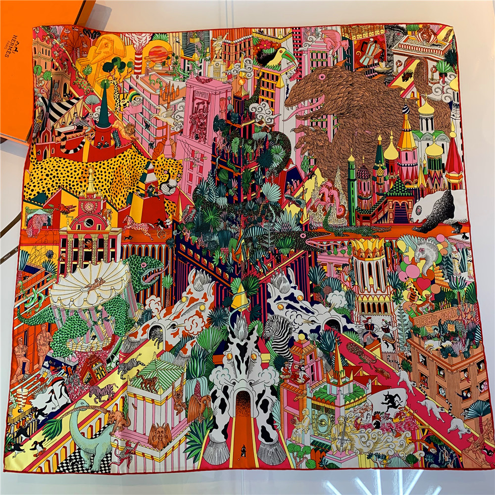 欧美法式90x90cm裱框丝巾大方巾女装饰时尚领巾洋气外搭披肩围巾,淘宝优惠券,粉丝福利购,淘宝优惠卷