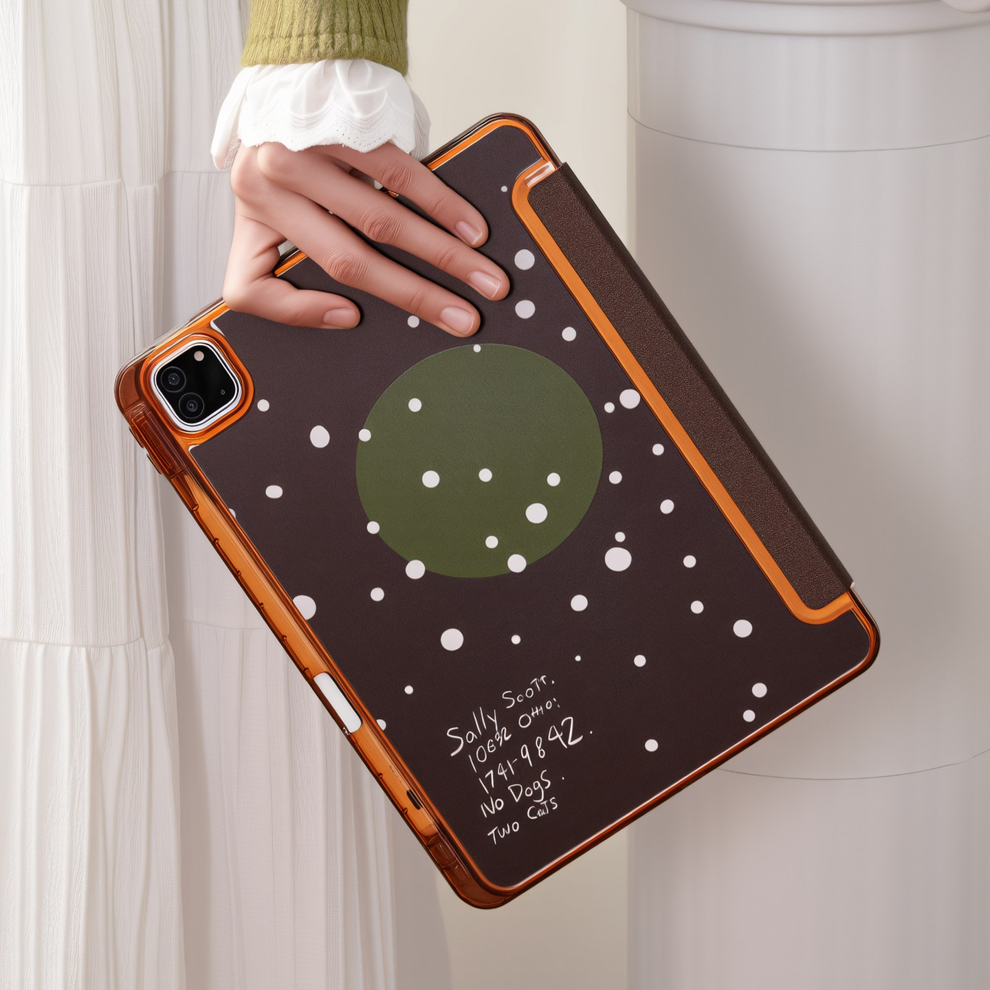 波点适用苹果ipadair7保护套平板电脑壳air6/pro带笔槽Y+三折mini7/10/11代air13寸/4/5/6亚克力卡通可爱硬壳,淘宝优惠券,粉丝福利购,淘宝优惠卷