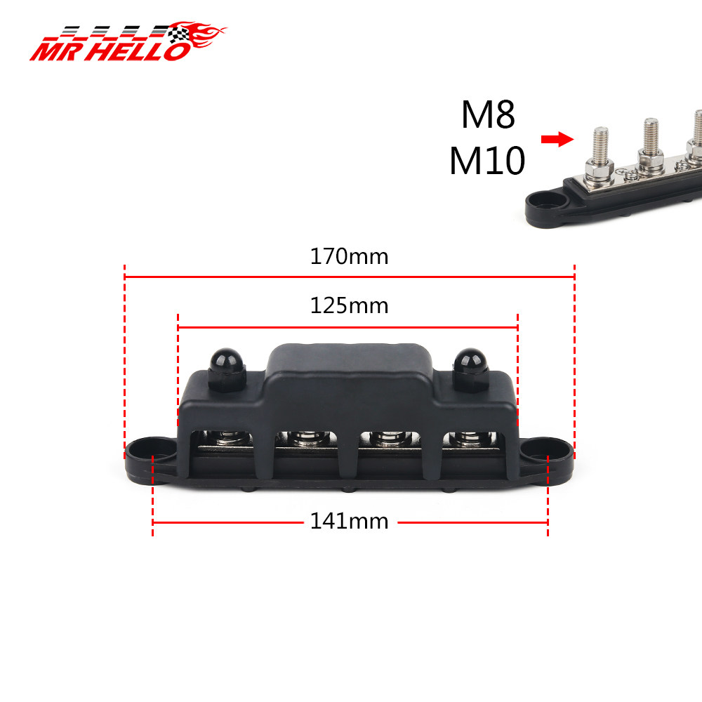 越野房车船艇汇流排汇线铜排正负极接线交直流通用M8M10接线螺柱,淘宝优惠券,粉丝福利购,淘宝优惠卷