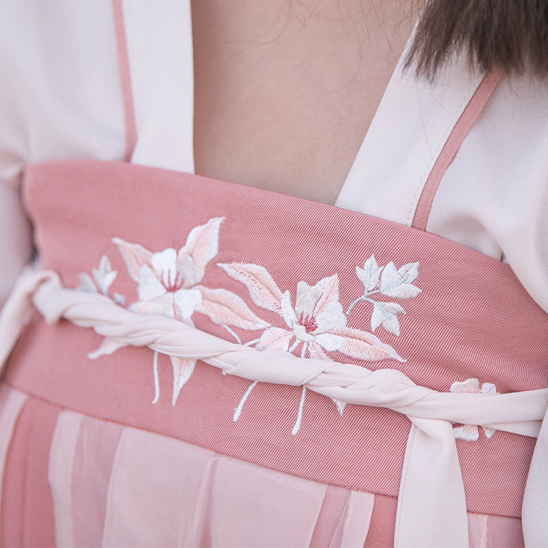 鹿韵记原创改良汉元素娇嫣齐胸汉服 鹿韵记民族服装/舞台装