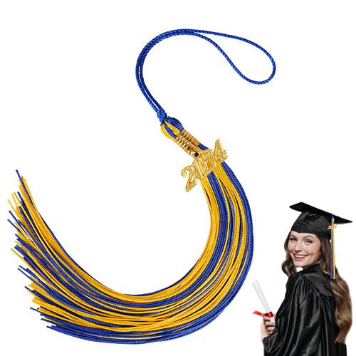 出口双色流苏 毕业吊橞 欧美学士服硕士服英式袍子毕业典礼 吊穗 - 图3