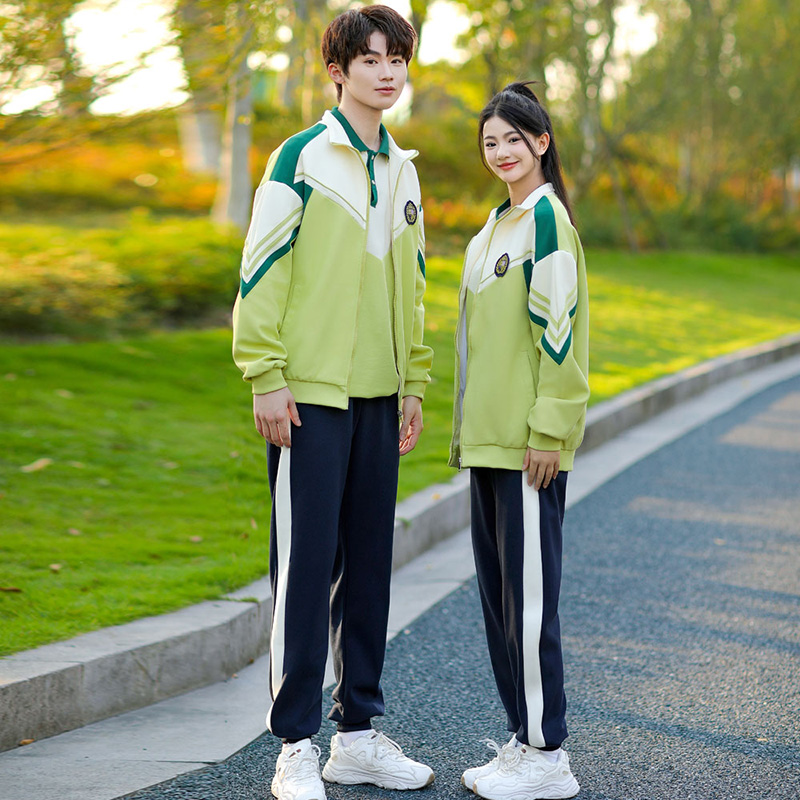 春秋季运动会班服三件套学院风初中高中小学生校服套装外套定制潮_虎窝淘
