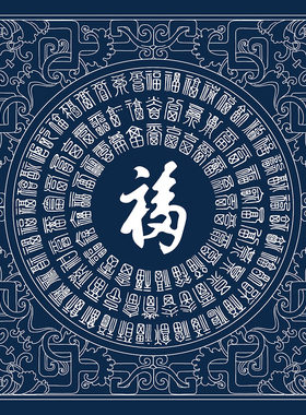 百福图风水减压描金手绘唐卡