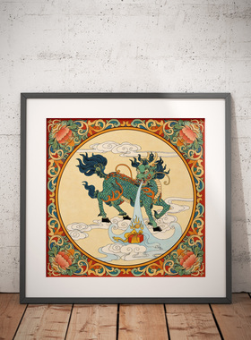 唐卡描金DIY纯棉油画布