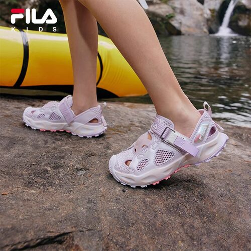 FILA斐乐儿童童鞋夏季新款男女中大童凉鞋涉水鞋防滑抗菌溯溪鞋 - 图1