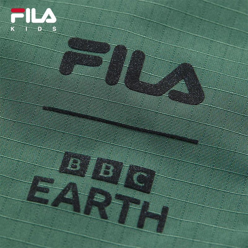 FILA | BBC EARTH联名系列斐乐儿童加绒上衣秋季新款男大童外套潮 - 图2