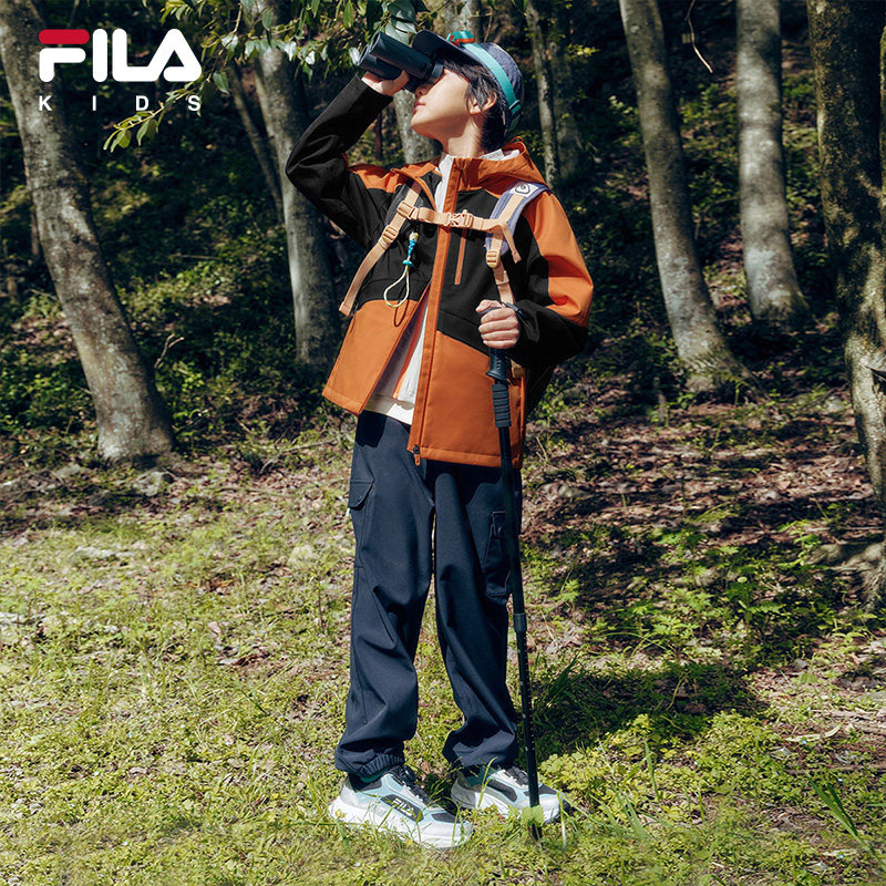 【斐护科技】FILA斐乐儿童户外外套2025秋季新款男女童运动三防服,淘宝优惠券,粉丝福利购,淘宝优惠卷