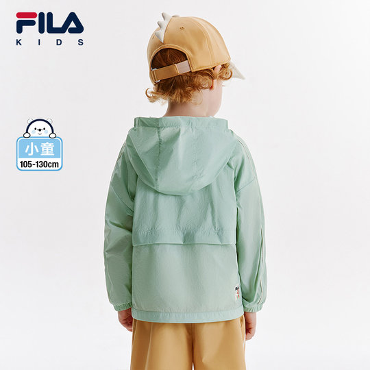 FILA斐乐儿童皮肤衣2024夏季新款男小童防晒服