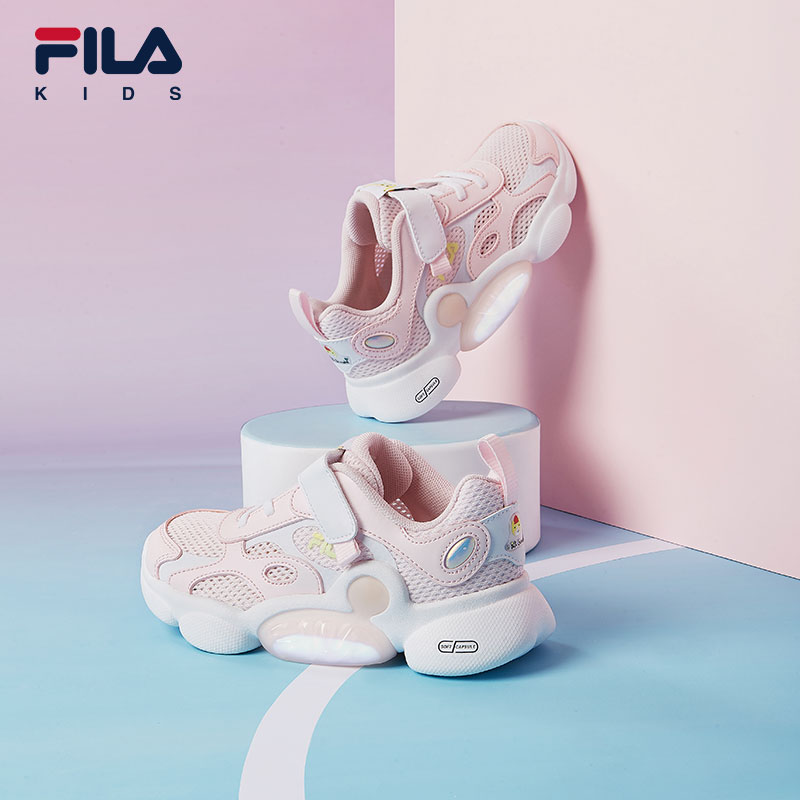 FILA x Pepe Shimada斐乐童鞋2022夏季新款男女小童亮灯儿童跑步-图2