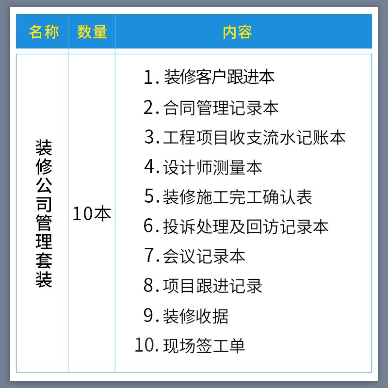 装修客户跟进本建材店装饰装修客户跟进记录厨柜定制顾客跟进登记 - 图1