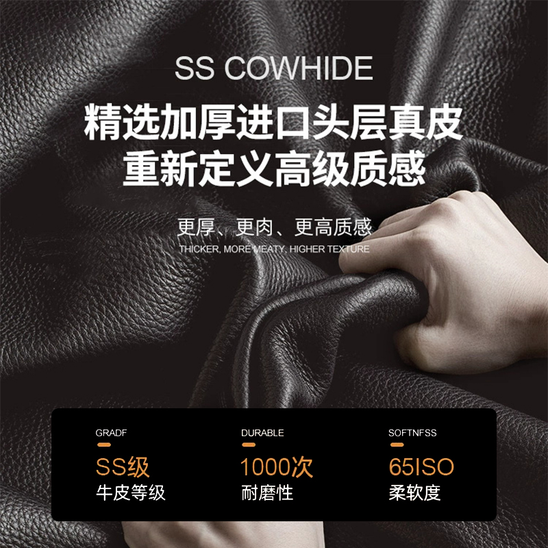 政府补贴劳伦斯真皮床主卧高端大气1米8双人床意式极简头层牛皮床 - 图2