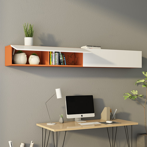 厨房实木吊柜挂墙式墙壁柜顶柜卫生间客厅墙上储物收纳置物阳台柜 - 图2