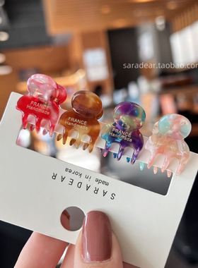 迷你刘海碎发抓夹边夹法式