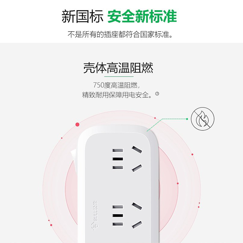 公牛插座转换器多功能多孔多插位一转二三插排插线板面板扩展插头 - 图3