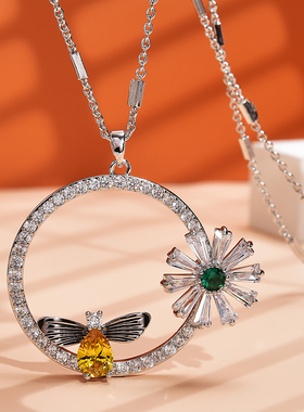 长款高档大气毛衣链