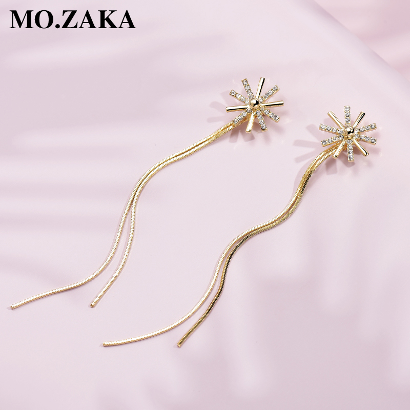 2025新款潮流苏耳环女耳线长款气质百搭网红高级感两戴耳钉配饰品 - 图0