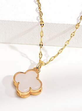 钛钢项链女2025年新款潮短款锁骨链ins简约设计感秋冬高档配饰品