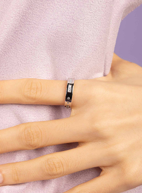 APM摩斯密码戒指情侣简约