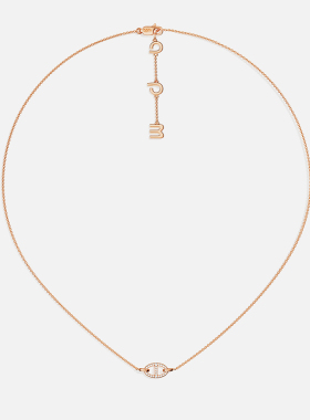 【618活动】APM Monaco玫瑰金色Maille Marine猪鼻子项链环扣礼物