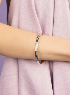 APM摩斯密码手镯简约精致时尚