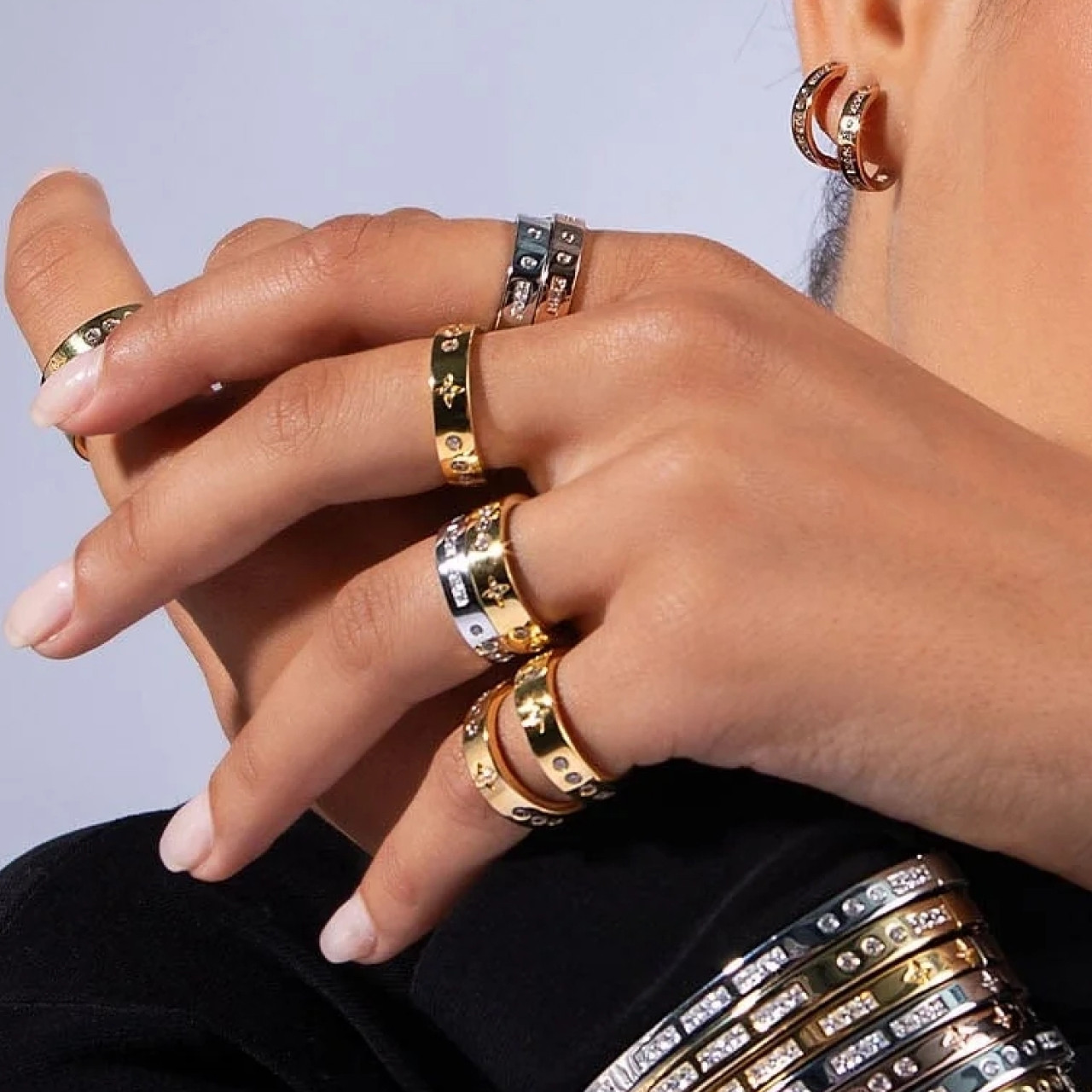 [明星同款]APM 摩斯密码戒指925银简约对戒男生指环生日礼物