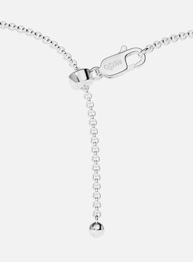 [杨紫同款]APM Monaco爱心可调节项链银白色密镶心形镂空圣诞礼物