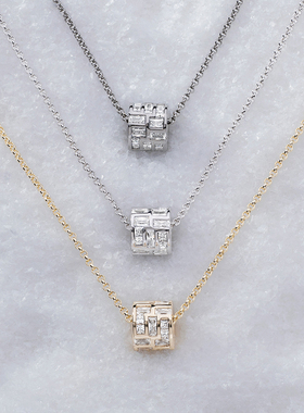 [杨紫同款]APM Monaco Ice冰块可调节项圈金黄项链送人生日礼物