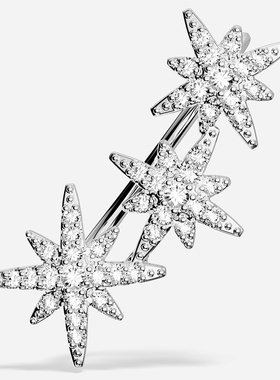 APM不对称三流星耳环耳钉耳饰