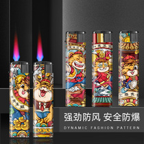 Tiger tiger raw vibe windproof lighter thickened custom-made to be printed word supermarket wholesale inflatable cycle use lighter