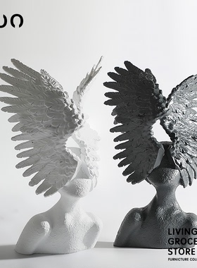 摆设yoowow北欧现代抽象人像摆件