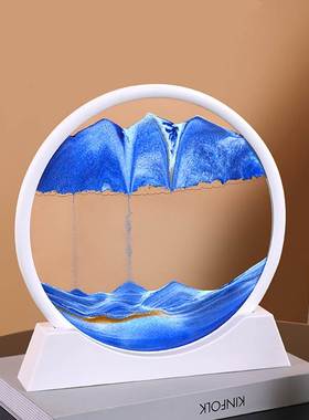 流沙画摆件创意沙漏解压简约客厅电视柜酒柜家居饰品朋友生日送礼