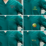 Хлопковый лонгслив, зимняя униформа медсестры подходит для мужчин и женщин, короткий рукав