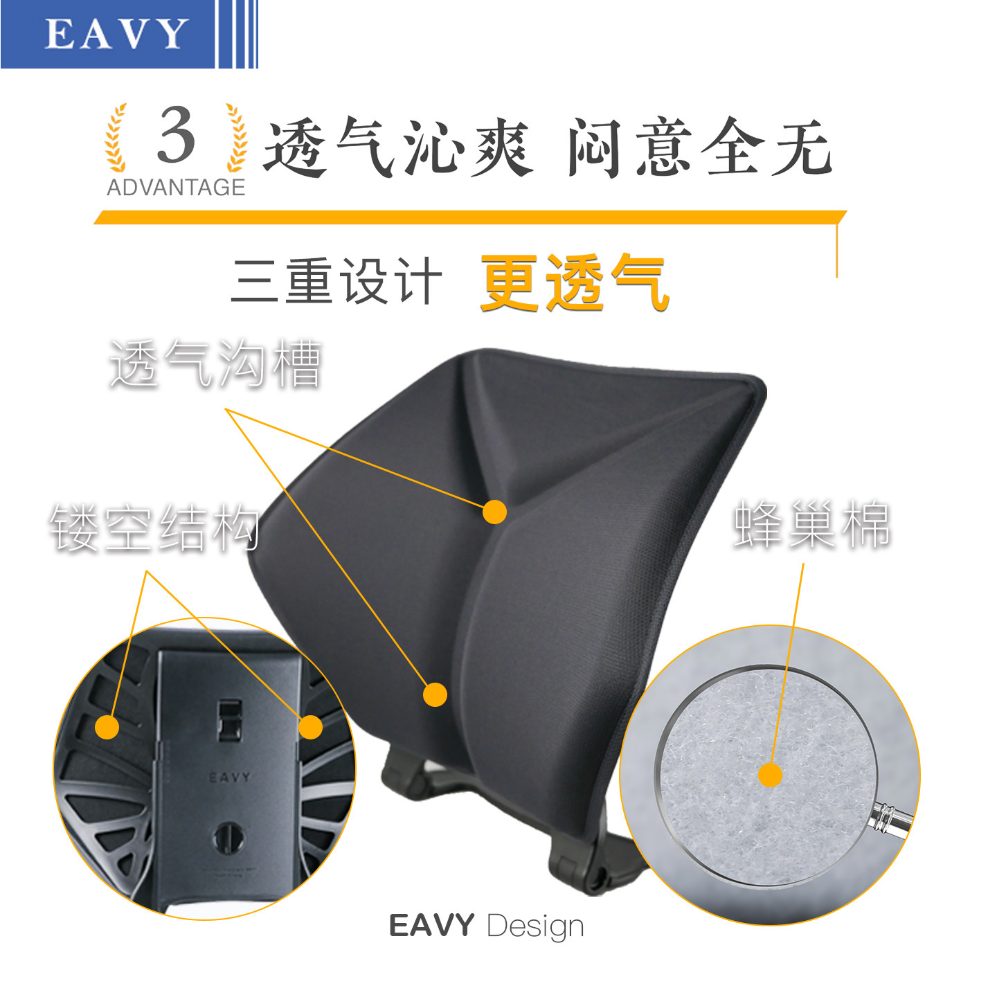 EAVY颐维撑腰靠 办公驾驶护腰靠垫 个性化坐姿矫正 久坐护腰神器,淘宝优惠券,粉丝福利购,淘宝优惠卷