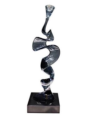 现代家居抽雕塑象透明树脂软装艺术摆件别墅玄关酒柜电视柜艺术品