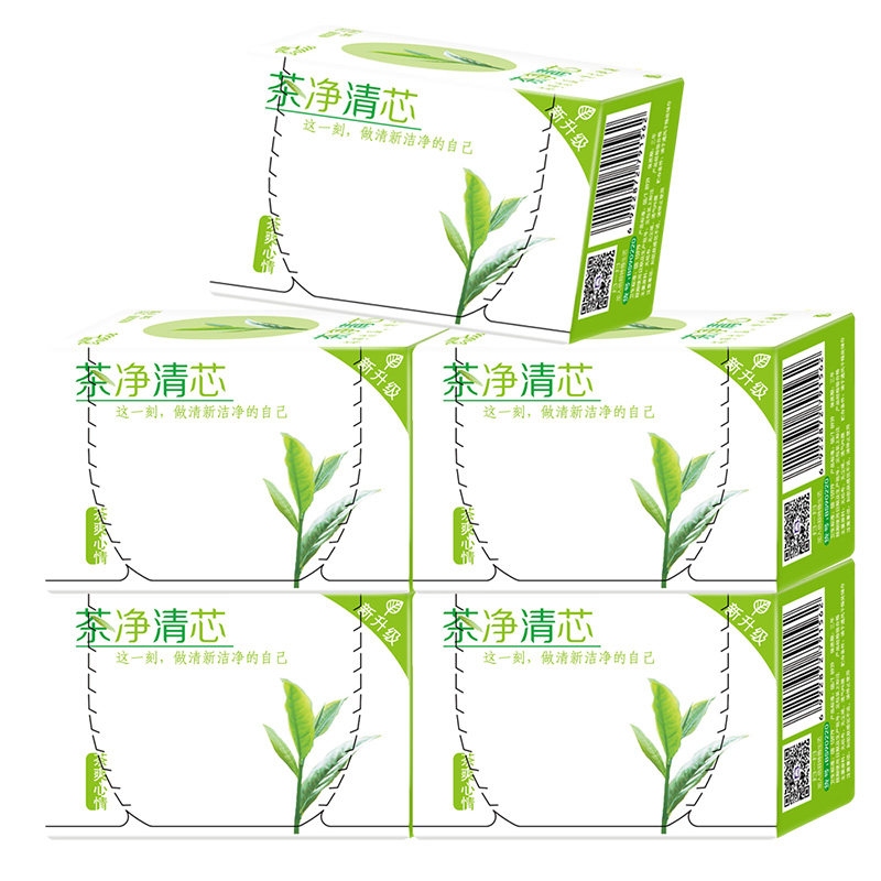超薄护垫【茶净清芯】5盒100倍舒特 倍舒特时代华欣护垫