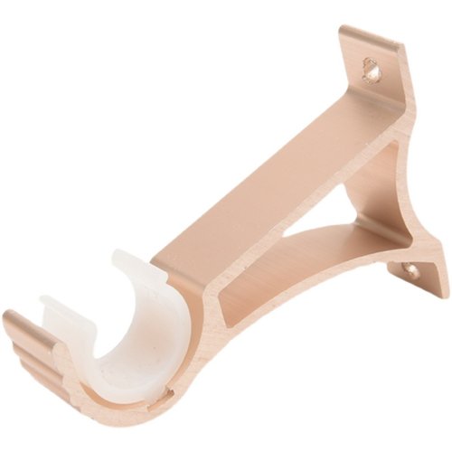 加厚铝合金孔距6cm窗帘支架罗马杆托架底座挂钩架子支撑固定配件 - 图3