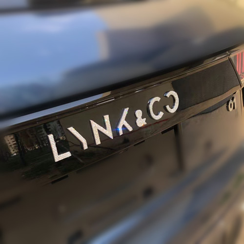 适用于领克车标镶钻01/02/03/05/06/08/09尾门标改装饰车贴钻石 - 图1