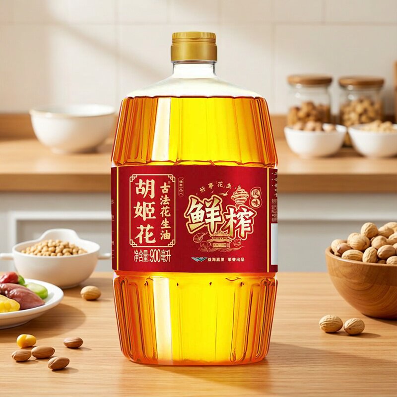 胡姬花古法鲜榨风味花生油900ml