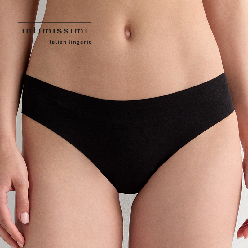 Intimissimi意舒漫女士棉质弹力无痕包臀贴身低腰三角内裤SI70V2 - 图1