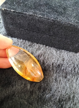 金发晶吊坠男女转运珠 天然发晶钛晶吊牌挂件水滴平安牌项链全净