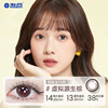 Haichang light-chasing contact lenses monthly disposable 2 pieces myopia contact lenses size diameter with degree long-term brown official