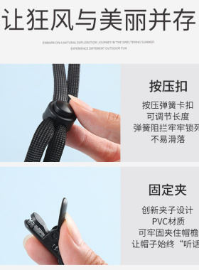 【行业top】遮阳帽专用防风绳