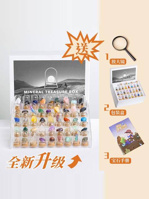 Chemical Element Ore Specimen Natural Crystal Stone Element Periodic Table Physical Decoration Birthday Creative Gift